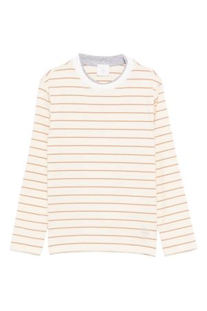 beige cotton tshirt ELEVENTY KIDS | EX8P10J0523101BG